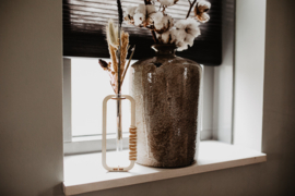 MOEDERDAG | Houten vaasje met reageerbuisje