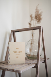 Houten gastenboek | gepersonaliseerd A5