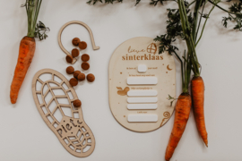 Verlanglijstjesbordje voor Sinterklaas