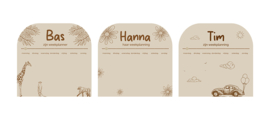 Houten planbord - Weekplanner voor kinderen