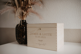 Houten enveloppenkist