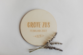 Houten cirkel | Grote zus/broer