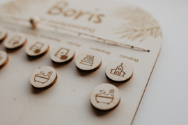 Houten planbord - Weekplanner voor kinderen