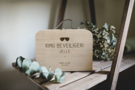 Ring security koffertje | hout