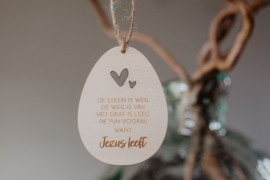 Houten paashanger | Jezus leeft