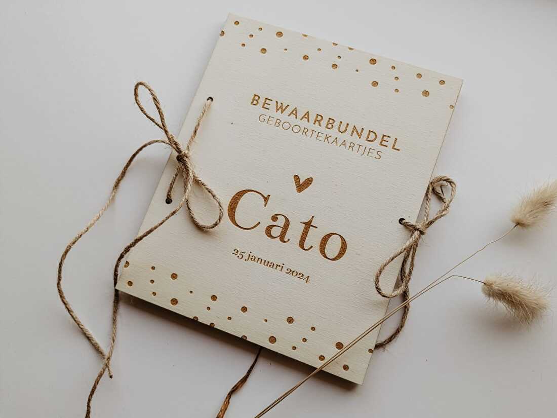 Bewaarbundel geboortekaartjes