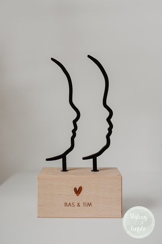 Silhouet op standaard