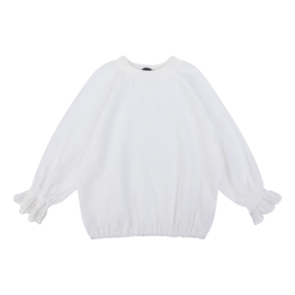 Blouse - off white / lace sleeves