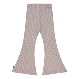 Flared pants - flower taupe