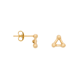 Eline Rosina Triple dots earrings - Goud