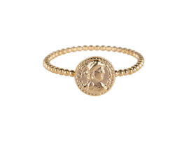 Ring Roman Coin Gold Steel