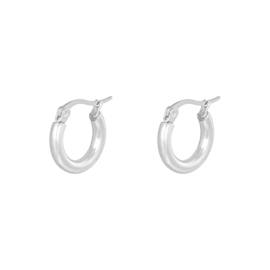 Oorbellen Hoops Smooth - Zilver