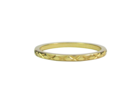 Ring Cross Gold Steel