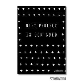 Niet perfect is ook goed - A4 poster
