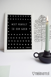 Niet perfect is ook goed - A4 poster