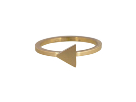 Ring Triangle Gold Steel