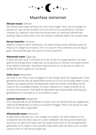 Brievenbuspakket Maanfase edelstenenset