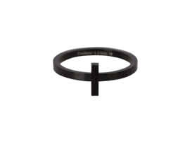 Ring Hope Black Steel