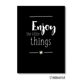 Enjoy the little things - Ansichtkaart