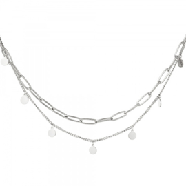 Ketting Chain Circle - Zilver