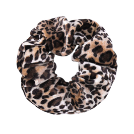 Scrunchie - Leopard Velvet