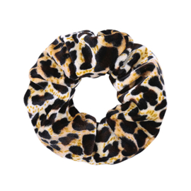 Scrunchie - Sweet Leopard velvet