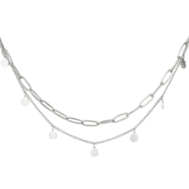 Ketting Chain Circle - Zilver