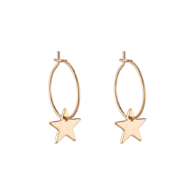 Oorbellen Star - Goud