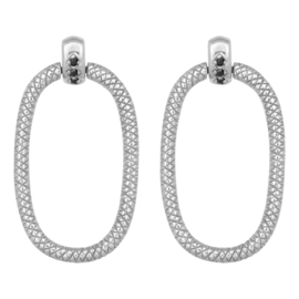 Eline Rosina Door Knocker earrings - Zilver