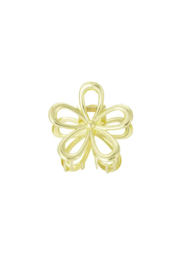 Hair clip flower power - gold