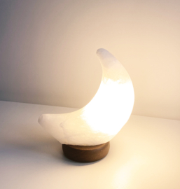 Himalaya Zoutsteen Maanlamp - Wit