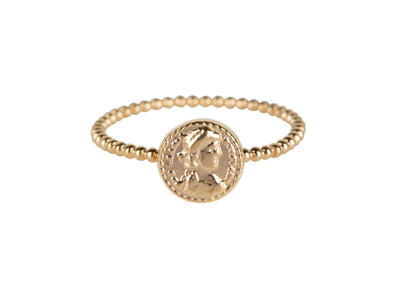 Ring Roman Coin Gold Steel