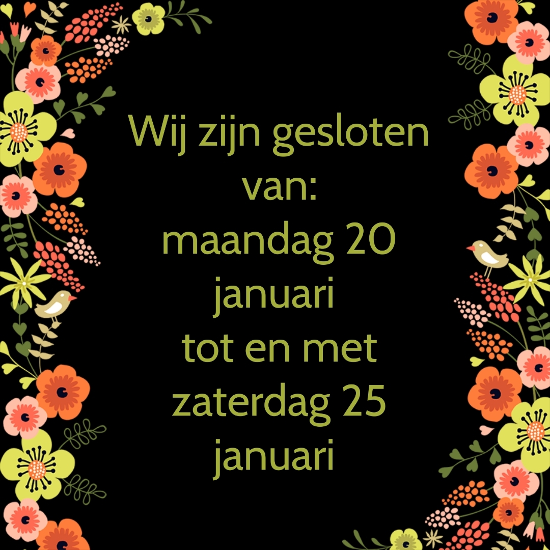 week dicht 2025