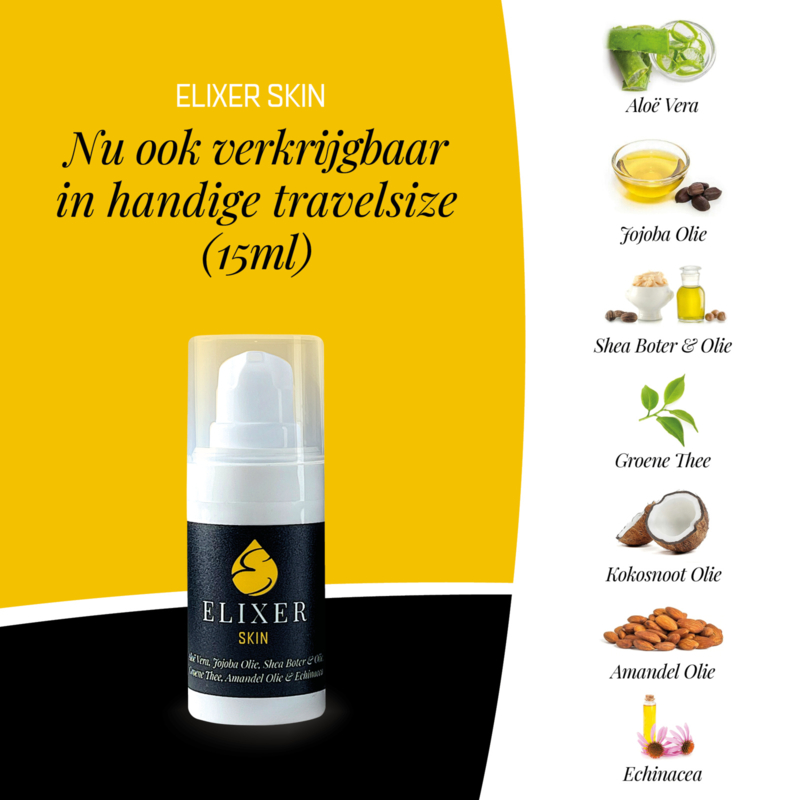 Elixer Skin | crème 15 ml in airless dispenser | TRAVELSIZE
