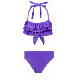 Bikini "ruches" licht Geel