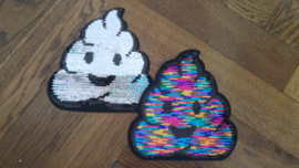 Vlam multicolor/zilver OPSTRIJKBAAR