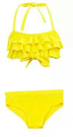 Bikini "ruches"  geel