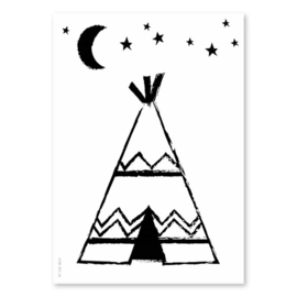 A4 Tipi zwart/wit