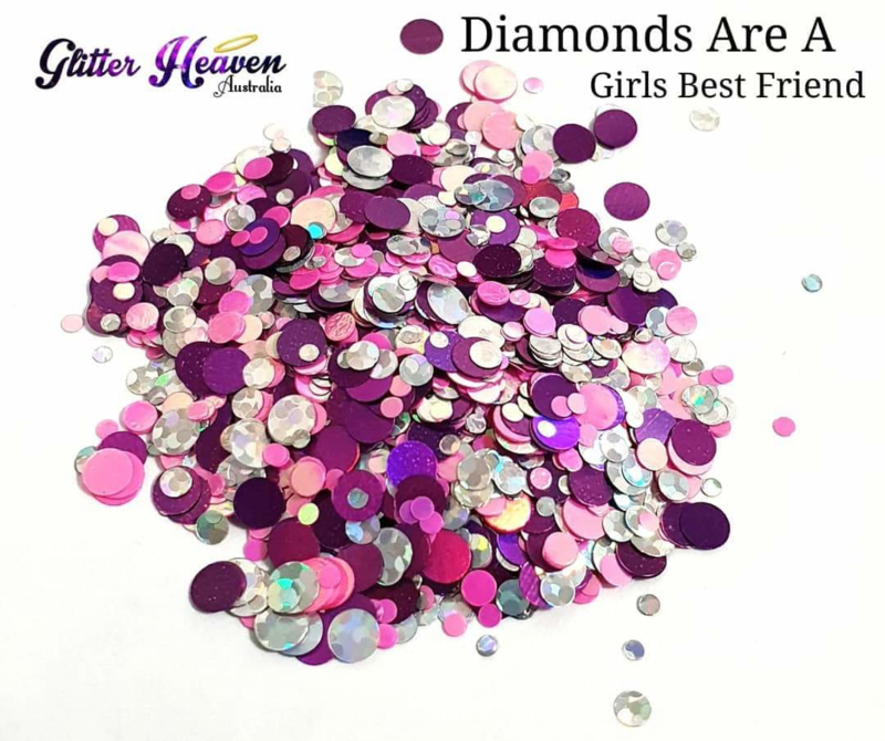 Diamonds Are A Girls Best Friend 6 7 Gram Dots Glitter Mixes 