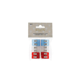 Wonder Clips - 1"X1/2" - Blister Of 12 (3 Colors) Bohin 98910