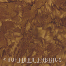 Stof Fabrics Hoffman Fabrics Batik Bali Hand-Dyed 3018-573 Pecan-bruin