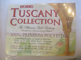 Hobbs Tuscany vulling/batting 100% polyester Throw: afmeting: 150cm x 150cm  / 60inch x 60inch.