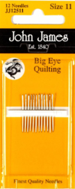 Quiltnaald groot oog nr 11 12 stk John James JJ12511