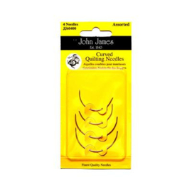 Quiltnaald 4 naalden gebogen John James JJ60400