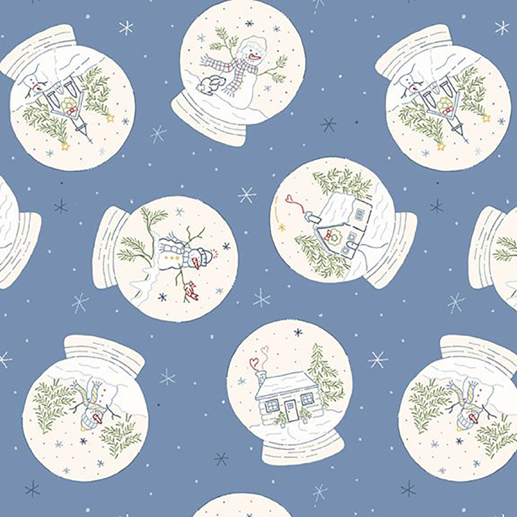 R191405D blue - Snowman's village pn-0221611