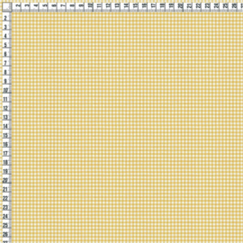 Webstoff Vichyweiss-gelb W4021000