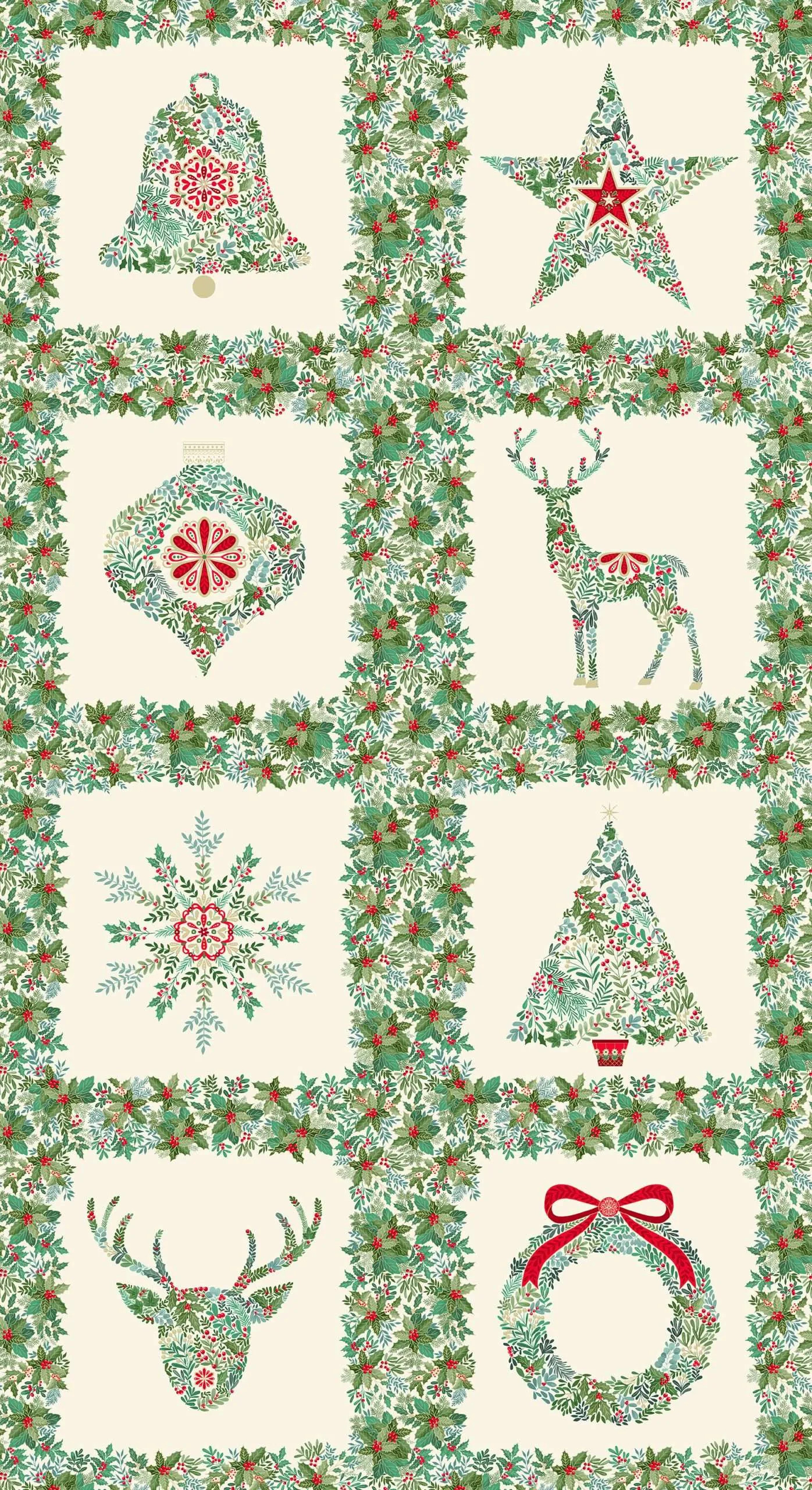 Good Tidings Squares – Cream 111-Q