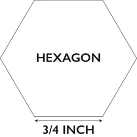 Hexagon 3/4 inch  inhoud: 100stuks