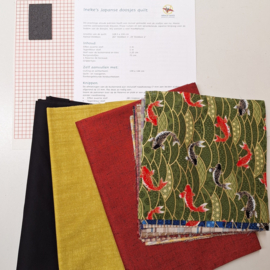 Pakket Japanse doosjesquilt rood