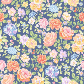 Gathering Sun Floral - Blue-Multi Maywood Studio MAS11190-BZ